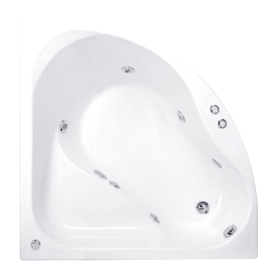 BTW334PP(H) WH bồn tắm massage đặt sàn GENOVA