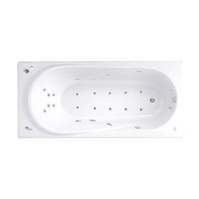 BWA1052PP(H) WH bồn tắm massage xây bệ RIVIERA