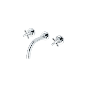 CT237C16 Vòi chậu lavabo gắn tường Cross