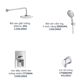 CT2404A/Z94 Bộ Sen Âm 2 Đường Nước